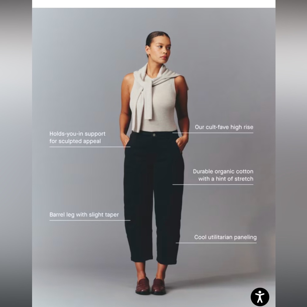 Everlane curve black pant